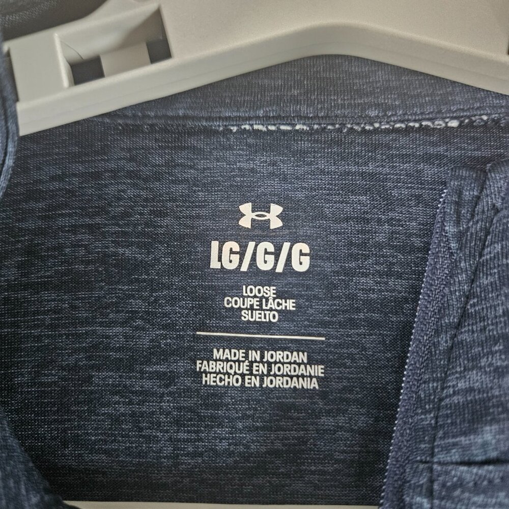 Under Armour Women's Sz L UA Tech Twist 1/2 Zip Long Sleeve Shirt 1320128 Blue - Picture 7 of 13